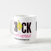 Mug Poussin de cancer du sein interrompu (Devant gauche)