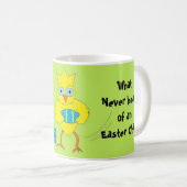 Mug Poussin de Pâques drôle (Devant droit)