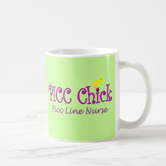 Mug Poussin de PICC---LIGNE insertion NurseGifts de (Droite)