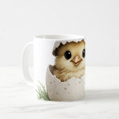 Mug Poussin de poulet dans la coquille d'œuf (Devant gauche)