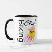 Mug Poussin faisant du vélo (Gauche)