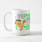 Mug Poussin fou sali avec le lymphome de la (Gauche)