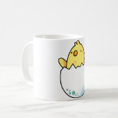 Mug Poussin Jaune Mignon Dans Un Œuf (Devant gauche)