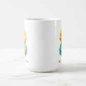 Mug Poussin Mignon sur Globe - Design Pâques et Jour d (Centre)