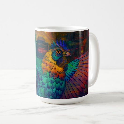 Mug Poussin Numérique (Devant droit)