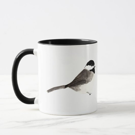 Mug Poussin-un-Deecaf (poignée noire) (Gauche)