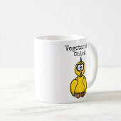 Mug Poussin Végétarien Dessin Animé (Devant droit)