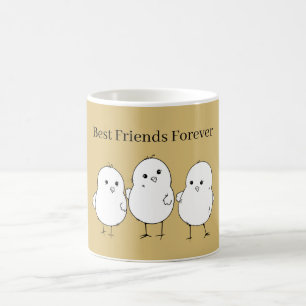 Mug Poussins Bébés Blancs Or Meilleurs Amis Pour Toujo
