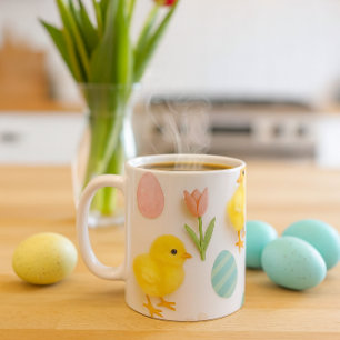 Mug Poussins de Pâques et lapins de Pâques