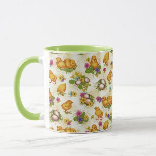 Mug Poussins et oeufs de Pâques (Gauche)