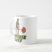 Mug Poussoir de poids drôle de cuir épais de zombi (Devant gauche)