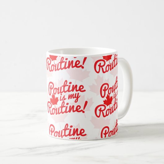 Mug Poutine est mon motif courant (Devant droit)