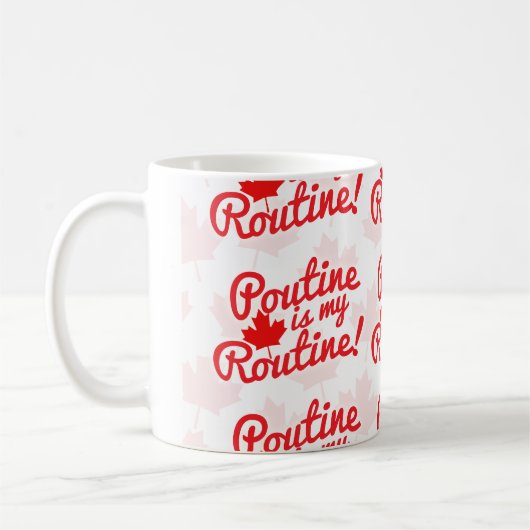 Mug Poutine est mon motif courant (Gauche)