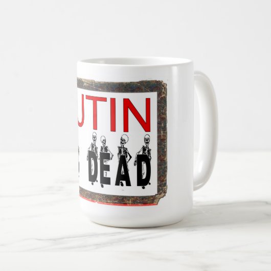 Mug Poutine Est Mort ! (Devant droit)