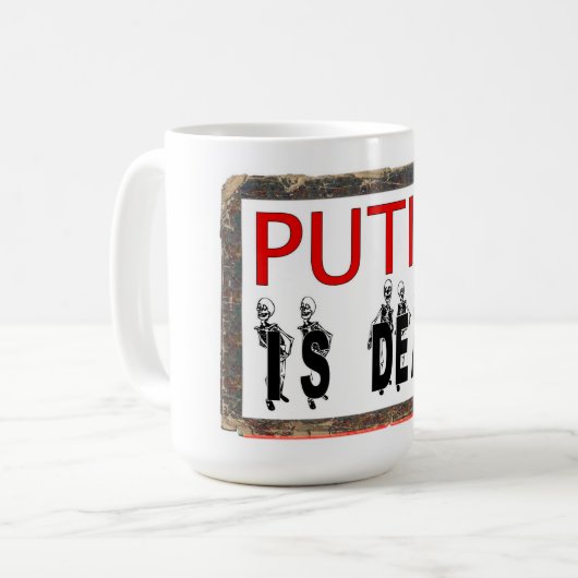 Mug Poutine Est Mort ! (Devant gauche)