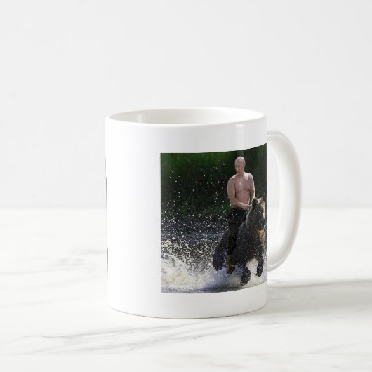 Mug Poutine monte un ours ! (Devant droit)