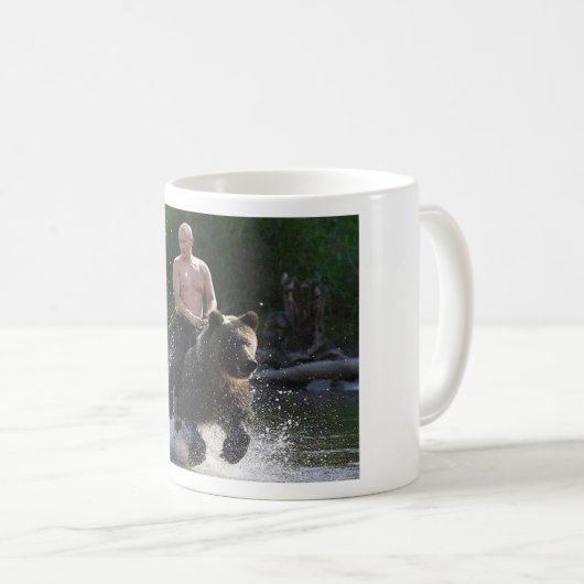 Mug Poutine monte un ours ! (Devant droit)