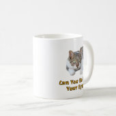 Mug Pouvez-Vous Croire Vos Yeux Mignonne Cat Art (Devant droit)