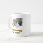 Mug Pouvez-Vous Croire Vos Yeux Mignonne Cat Art (Devant gauche)