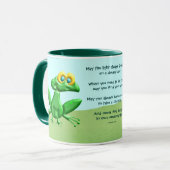 Mug Pouvez vous ne jamais trouver des grenouilles dans (Devant gauche)