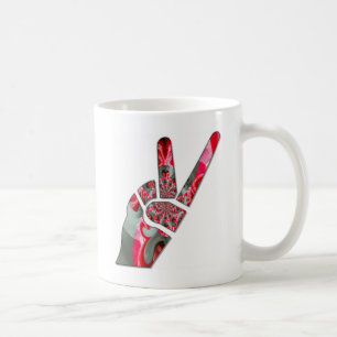 Mug Pouvoir dans la paume : Le salut à deux doigts
