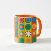 Mug Pouvoir des fleurs en rangées (Devant droit)