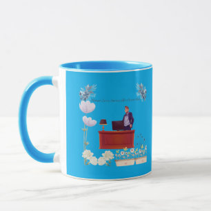 Mug Pouvoir du leadership azur