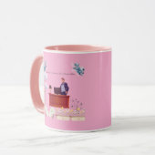 Mug Pouvoir du leadership rose (Devant gauche)