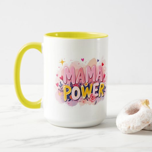 Mug Pouvoir Maman (Avec donut)