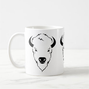 Mug Pouvoir résilient : Art de pochoir de tête de buff
