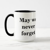 Mug Pouvons nous ne jamais oublier (Gauche)