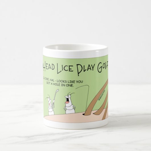 Mug Poux de tête jouant au golf (Centre)