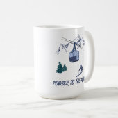 Mug Powder to the People Station de ski (Devant droit)