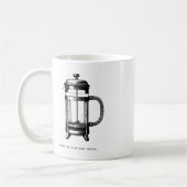 Mug Power Up Your Grey - French Press Sticker (Gauche)