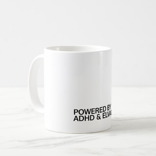 Mug Powered by ADHD & Elvanse (Devant gauche)
