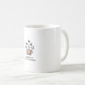 Mug Powered by Coffee and Birds - Minimalist Birder De (Devant droit)