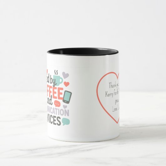 Mug Powered by Coffee & Communication Devices (Centre)