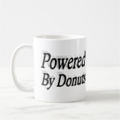Mug Powered By Donuts citation demi-texte noir (Gauche)
