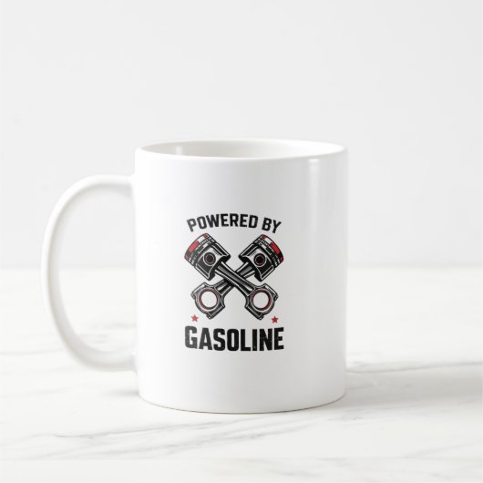 Mug Powered by Gasoline Art (Gauche)