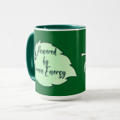 Mug Powered by Green Energy St Patrick’s Day caneca (Devant gauche)