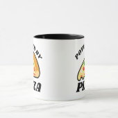 Mug 'Powered by Pizza' (Alimenté par la pizza) (Centre)