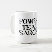 Mug Powered by Tea & Sarcasm (Devant gauche)