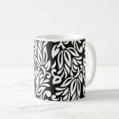 Mug Ppa textile vintage noir et blanc (Devant droit)
