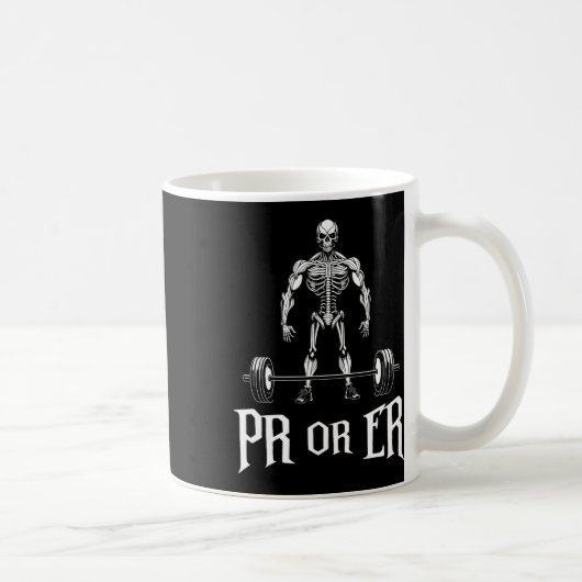 Mug Pr Ou Er Drôle Skeleton Poids Gym Bodybuil (Droite)
