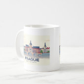Mug Prague République tchèque Pastel Travel (Devant gauche)