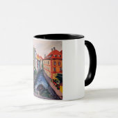 Mug Prague, rue, vue du Pont Charles (Devant droit)