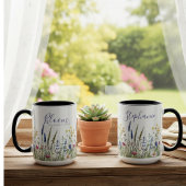 Mug Prairie de fleurs sauvages aquarelle "Floraison"