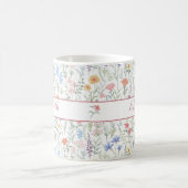 Mug Prairie de fleurs sauvages coquette personnalisée  (Centre)