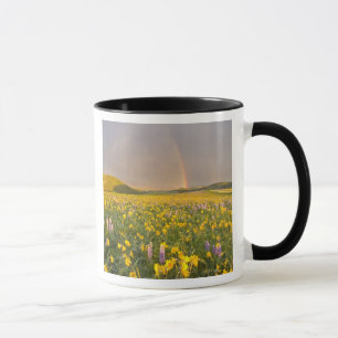 Mug Prairie de fleurs sauvages spectaculaire au lever 