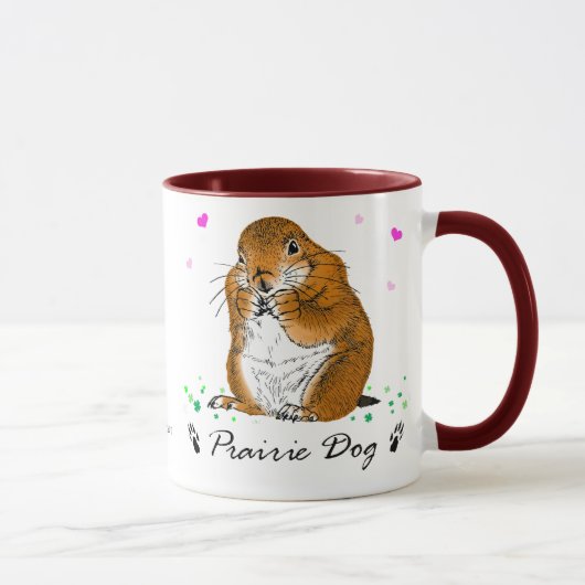 Mug prairie dog　(Heart) (Droite)